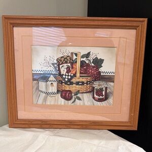 Framed Basket Still Life Art